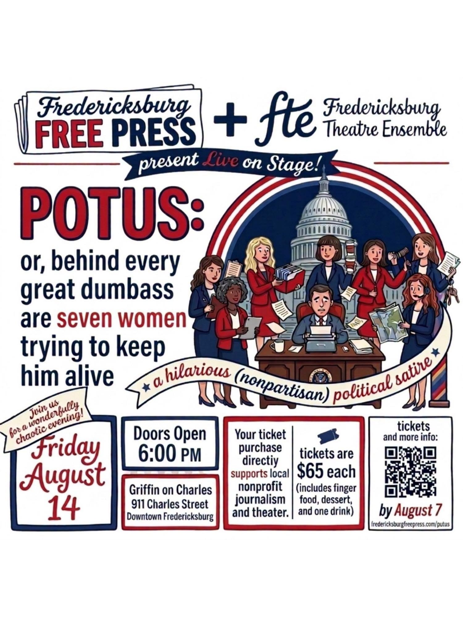 Poster for POTUS: Or, Behind Every Great Dumbass Are Seven Women Trying to Keep Him Alive