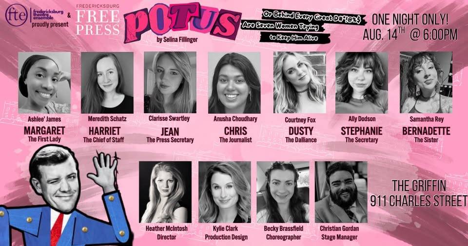 POTUS revival cast and creative team announcement for the August 14 one-night-only performance at The Griffin.